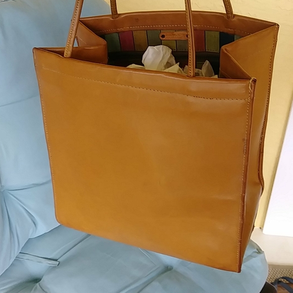 VINTAGE COACH 1960's BONNIE CASHIN HARNESS LEATHER COACH CASHIN CARRY LUNCH TOTE - Picture 6 of 17